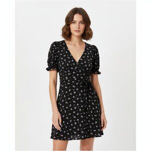 *H&M V-neck Floral Button Up Dress
